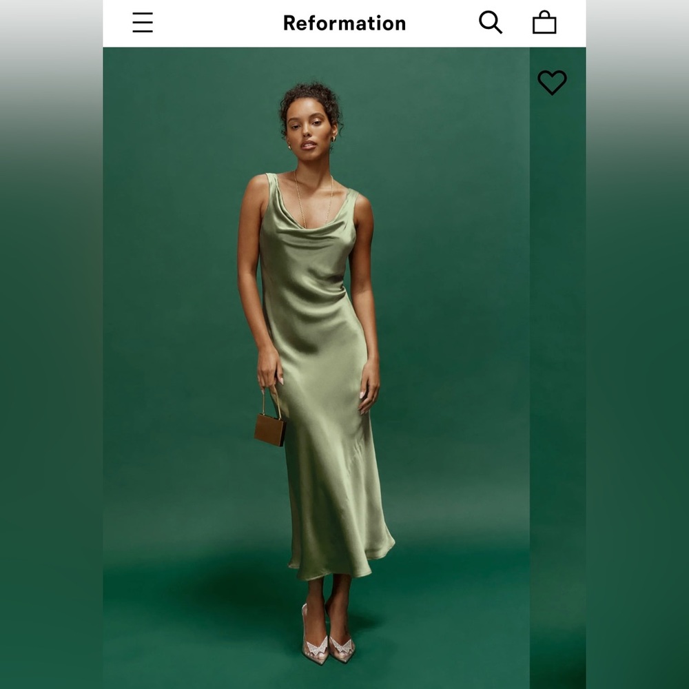 Reformation Bryn Silk Dress